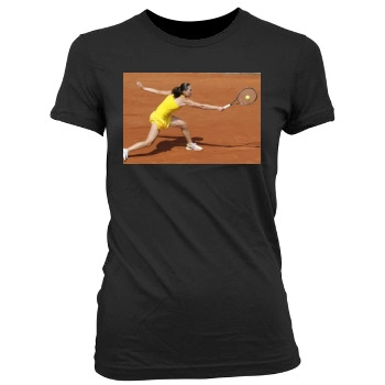 Jelena Jankovic Women's Junior Cut Crewneck T-Shirt