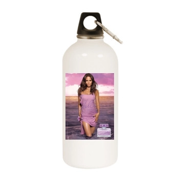 Halle Berry White Water Bottle With Carabiner