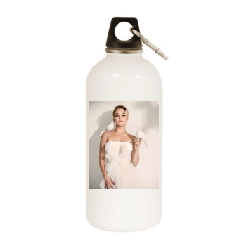 Hayden Panettiere White Water Bottle With Carabiner