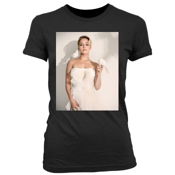 Hayden Panettiere Women's Junior Cut Crewneck T-Shirt