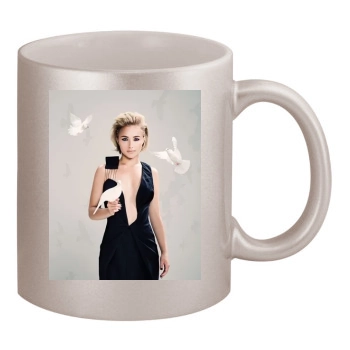 Hayden Panettiere 11oz Metallic Silver Mug