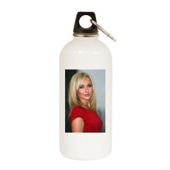 Hayden Panettiere White Water Bottle With Carabiner