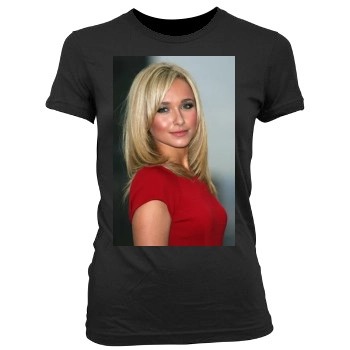 Hayden Panettiere Women's Junior Cut Crewneck T-Shirt