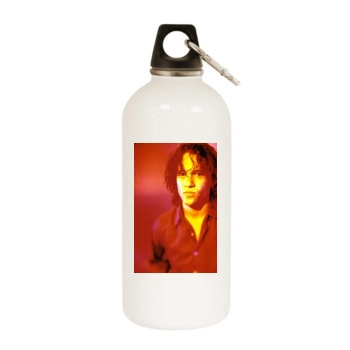 Heath Ledger White Water Bottle With Carabiner