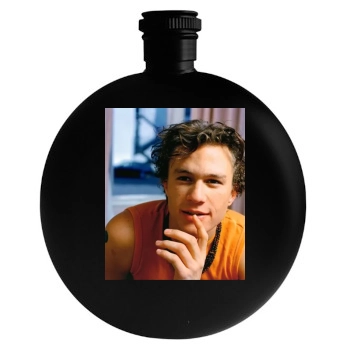 Heath Ledger Round Flask