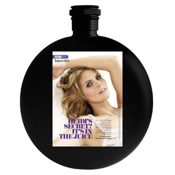 Heidi Klum Round Flask