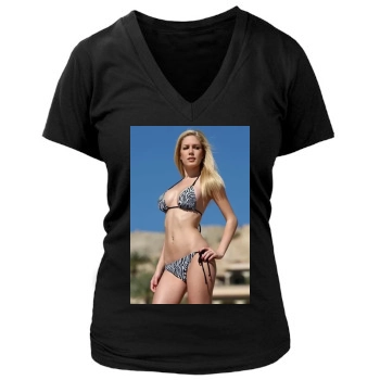 Heidi Montag Women's Deep V-Neck TShirt