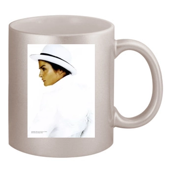 Helena Christensen 11oz Metallic Silver Mug