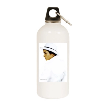 Helena Christensen White Water Bottle With Carabiner