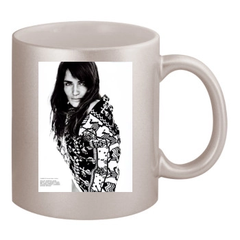 Helena Christensen 11oz Metallic Silver Mug