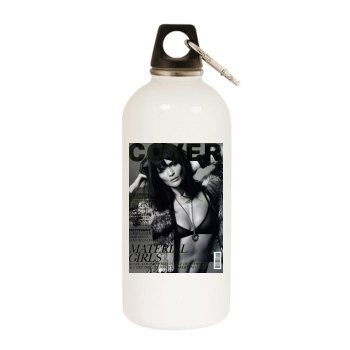 Helena Christensen White Water Bottle With Carabiner