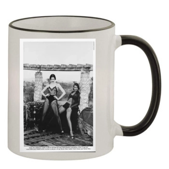 Helena Christensen 11oz Colored Rim & Handle Mug