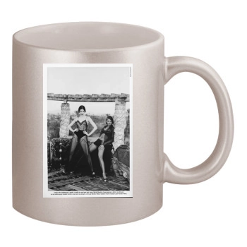 Helena Christensen 11oz Metallic Silver Mug