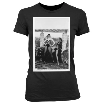 Helena Christensen Women's Junior Cut Crewneck T-Shirt