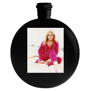 Hilary Duff Round Flask