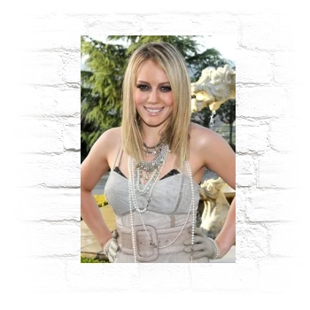 Hilary Duff Metal Wall Art