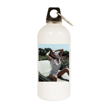 Holly Valance White Water Bottle With Carabiner