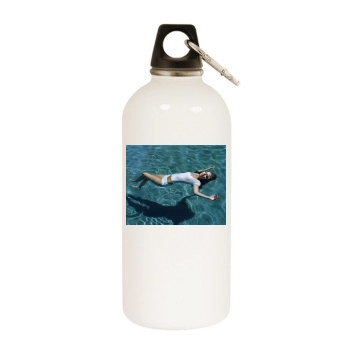 Holly Valance White Water Bottle With Carabiner