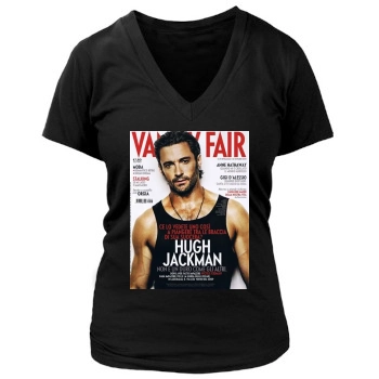 Hugh Jackman Women's Deep V-Neck TShirt