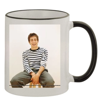 Jake Gyllenhaal 11oz Colored Rim & Handle Mug