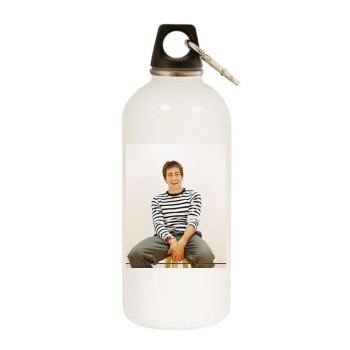 Jake Gyllenhaal White Water Bottle With Carabiner