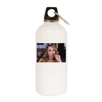 Holly Halston White Water Bottle With Carabiner