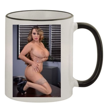 Holly Halston 11oz Colored Rim & Handle Mug