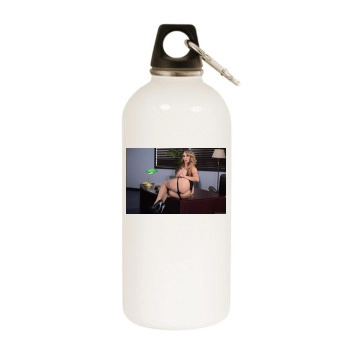 Holly Halston White Water Bottle With Carabiner