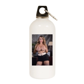 Holly Halston White Water Bottle With Carabiner