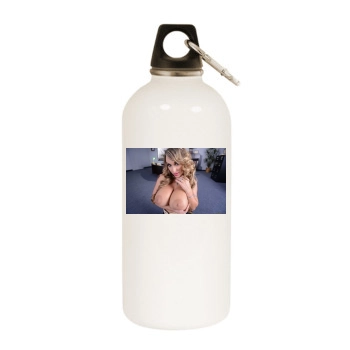 Holly Halston White Water Bottle With Carabiner