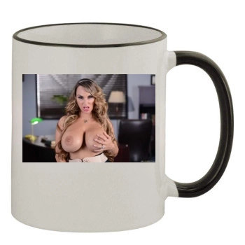 Holly Halston 11oz Colored Rim & Handle Mug