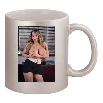 Holly Halston 11oz Metallic Silver Mug