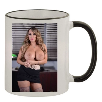 Holly Halston 11oz Colored Rim & Handle Mug