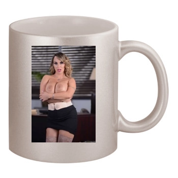 Holly Halston 11oz Metallic Silver Mug