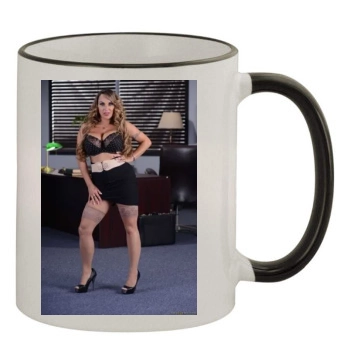 Holly Halston 11oz Colored Rim & Handle Mug