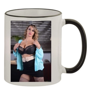 Holly Halston 11oz Colored Rim & Handle Mug