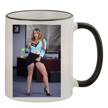 Holly Halston 11oz Colored Rim & Handle Mug