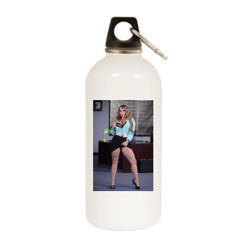 Holly Halston White Water Bottle With Carabiner