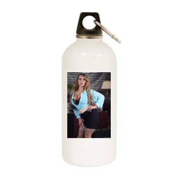 Holly Halston White Water Bottle With Carabiner