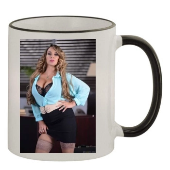 Holly Halston 11oz Colored Rim & Handle Mug