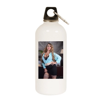 Holly Halston White Water Bottle With Carabiner