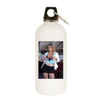 Holly Halston White Water Bottle With Carabiner