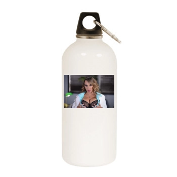 Holly Halston White Water Bottle With Carabiner