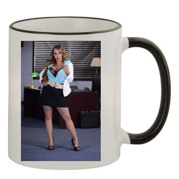 Holly Halston 11oz Colored Rim & Handle Mug