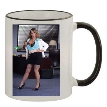 Holly Halston 11oz Colored Rim & Handle Mug