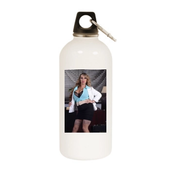 Holly Halston White Water Bottle With Carabiner