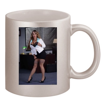 Holly Halston 11oz Metallic Silver Mug