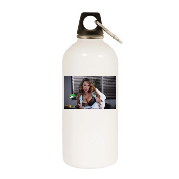 Holly Halston White Water Bottle With Carabiner