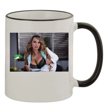 Holly Halston 11oz Colored Rim & Handle Mug