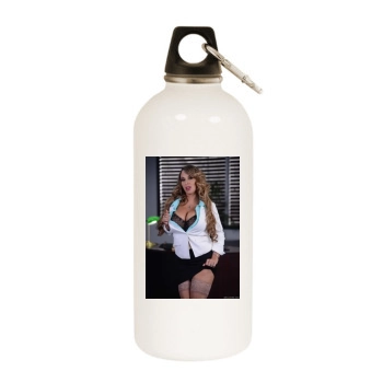 Holly Halston White Water Bottle With Carabiner